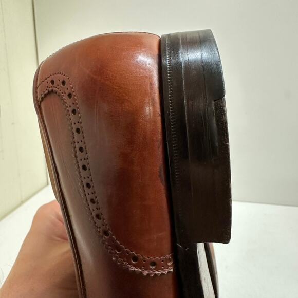 Crockett & Jones x Peal & Co. x Brooks Brothers Wingtip Tassel Loafer 11 Wide E - Picture 10 of 14